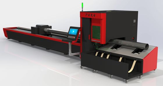 Machine de découpe de tubes métalliques avec commande CNC et consommation